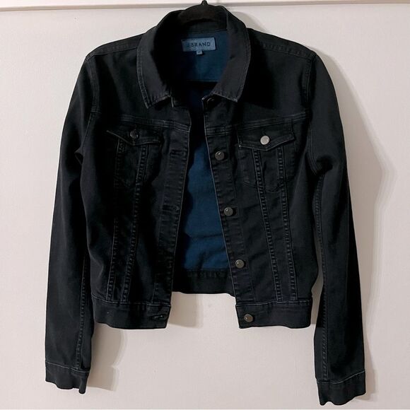 J Brand Blue Dark Washed Denim Jean Jacket Size Medium - Picture 1 of 10